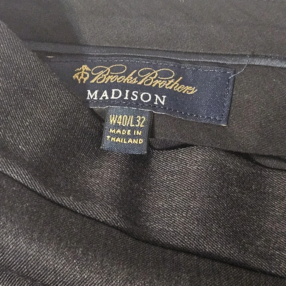 Brooks Brothers Madison‎ Fit Men's Size 38X29 Back Wool Dress Pants
